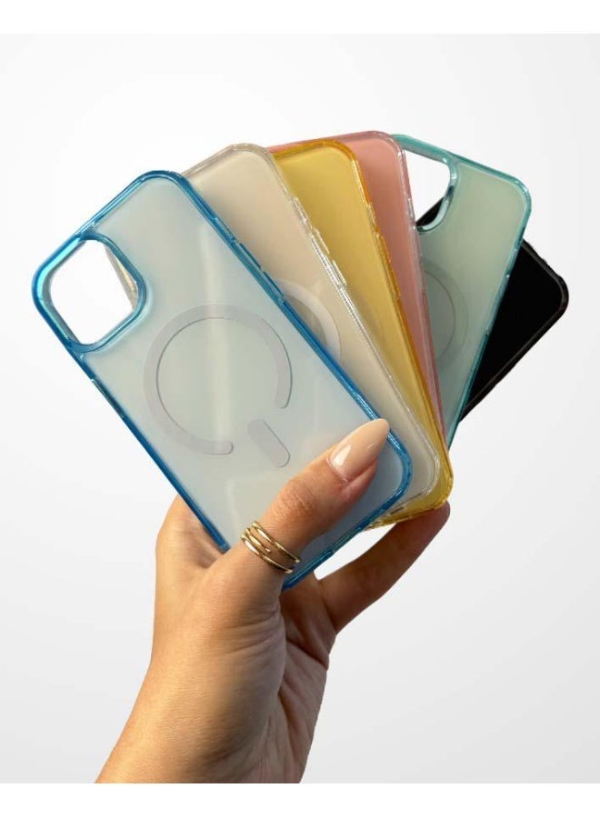 جراب لموبايل ايفون  Pro Max 17 ماج سيف  يدعم الشحن اللاسلكي المغناطيسي، حماية ضد الصدمات، مقاوم للخدش لموبايل  iPhone Pro Max 17 - أزرق - Image 2